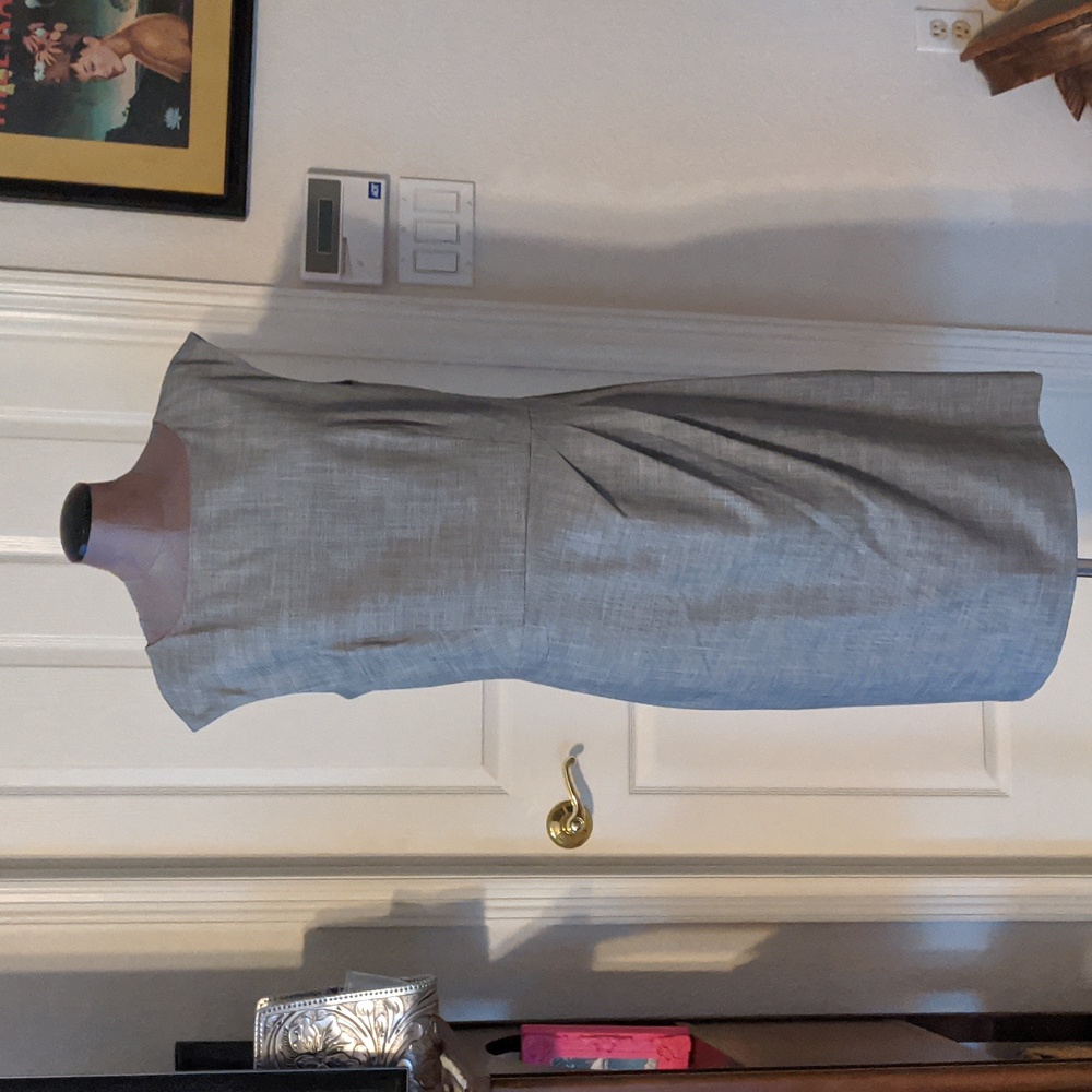 Ann Taylor Grey sheath dress, size 12